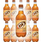 Variety Pack A&W Cream Soda Made with Aged Vanilla, 20 Fl Oz Bottles, Pack of 12, Light Brown