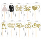 60 Pcs Bride To Be Cupcake Toppers,Glitter Wedding Cupcake Toppers I Do Love Heart Ring Cupcake Picks For Bridal Shower Wedding