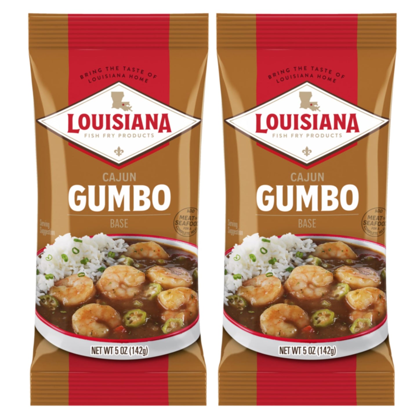 Louisiana Fish Fry Gumbo Base - Authentic Cajun Flavor - 5 oz. (Pack of 2)