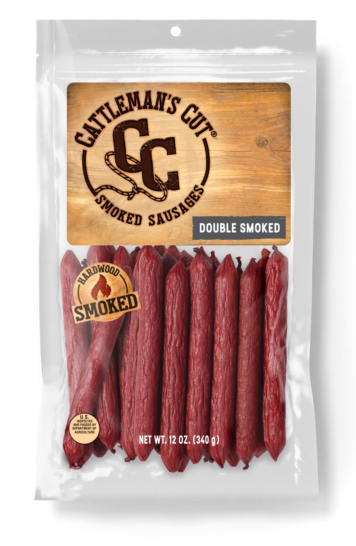 CATTLEMANS CUT Double Smoked Sausages, 12 Ounce, Pack of 1, Model 53424