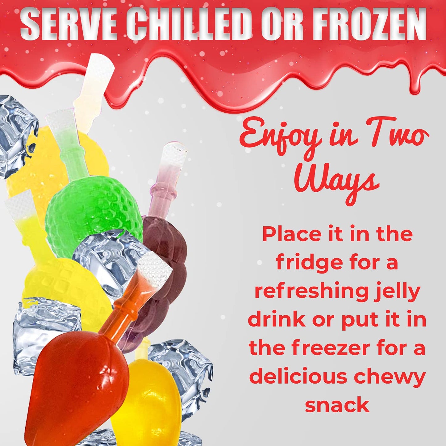 Fusion Select Jelly Fruit Snack Jelly Fruits Hit Or Miss Challenge - Fruit-Shaped Jelly- Assorted Flavors, Strawberry, Orange, A