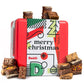 Davids Cookies Assorted Brownies in Merry Christmas Tin | Delicious Fresh Baked Gourmet Chocolate Fudge Slices Comes in Mery Ch