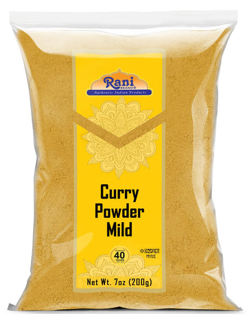 Rani Curry Powder Mild (10-Spice Authentic Indian Blend) 7Oz (200G) ~ All Natural | Salt-Free | No Chili Or Peppers | Vegan | No