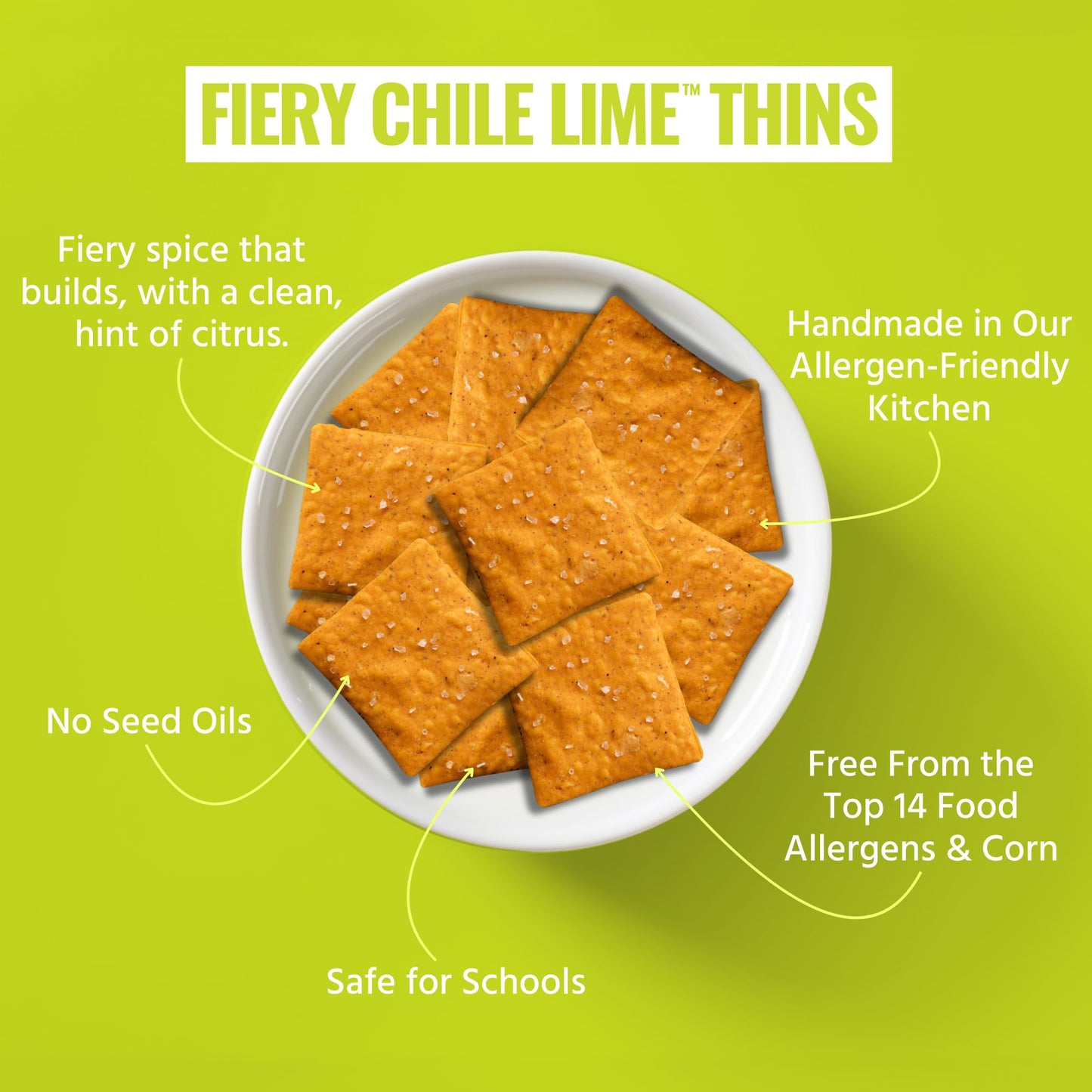 Every Body Eat Snack Thins, Fiery Chile Lime, Vegan, Gluten Free, 4 Ounce (Pack of 2)
