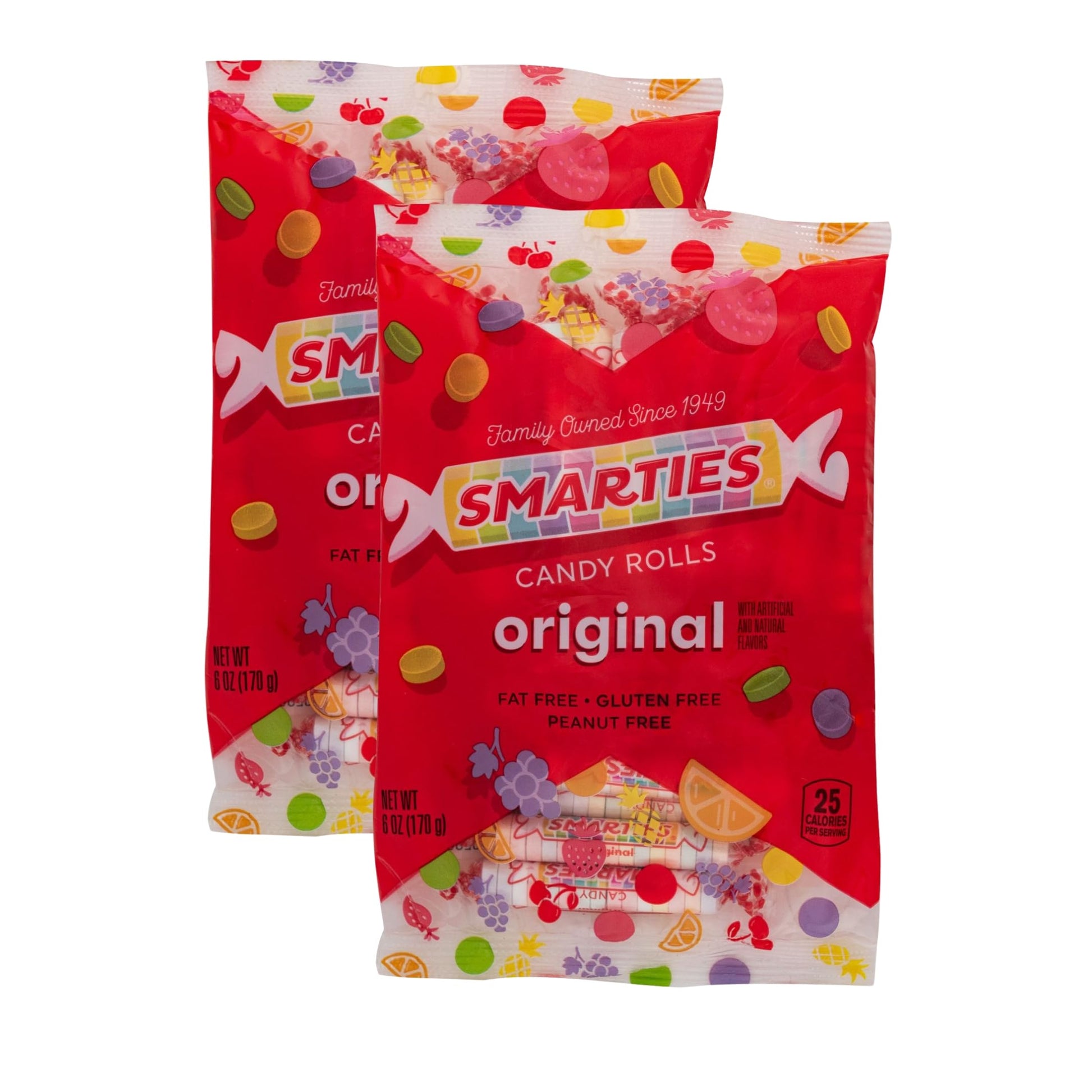 Smarties Candy Rolls Original Flavor Gluten Free & Vegan Delight | Classic Sweetness from Family Owned Since 1949 Peanut Free, D