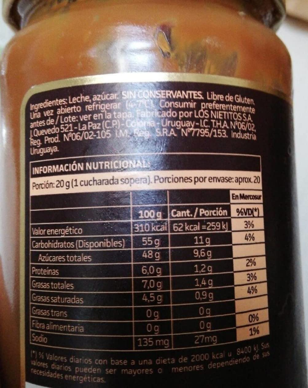 Los Nietitos Dulce de Leche - Caramel Spread, 27.5 OZ