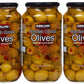 Kirkland Signature Spanish Queen Olives Stuffed With Minced Pimiento  21oz Glass Jar (Pack of 3  Total of 63 Oz)