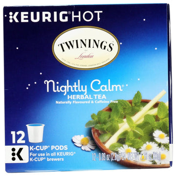 Twinings Nightly Calm K-Cup, 12 Count (Pack Of 2)