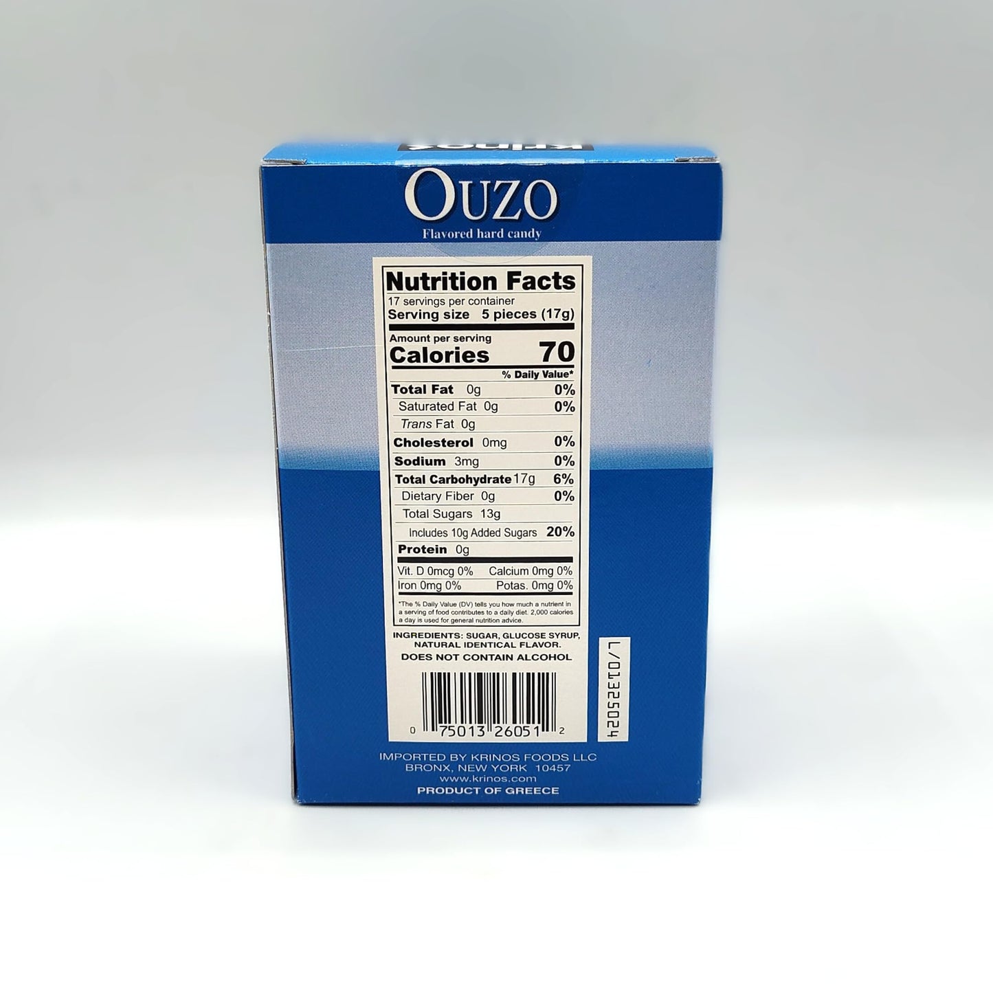 Krinos Ouzo Candy - 10.6 Oz Gift Box