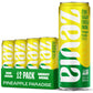Zevia Zero Calorie Energy Drink, Pineapple Paradise, 12 Fl Oz, Pack of 12, Clear