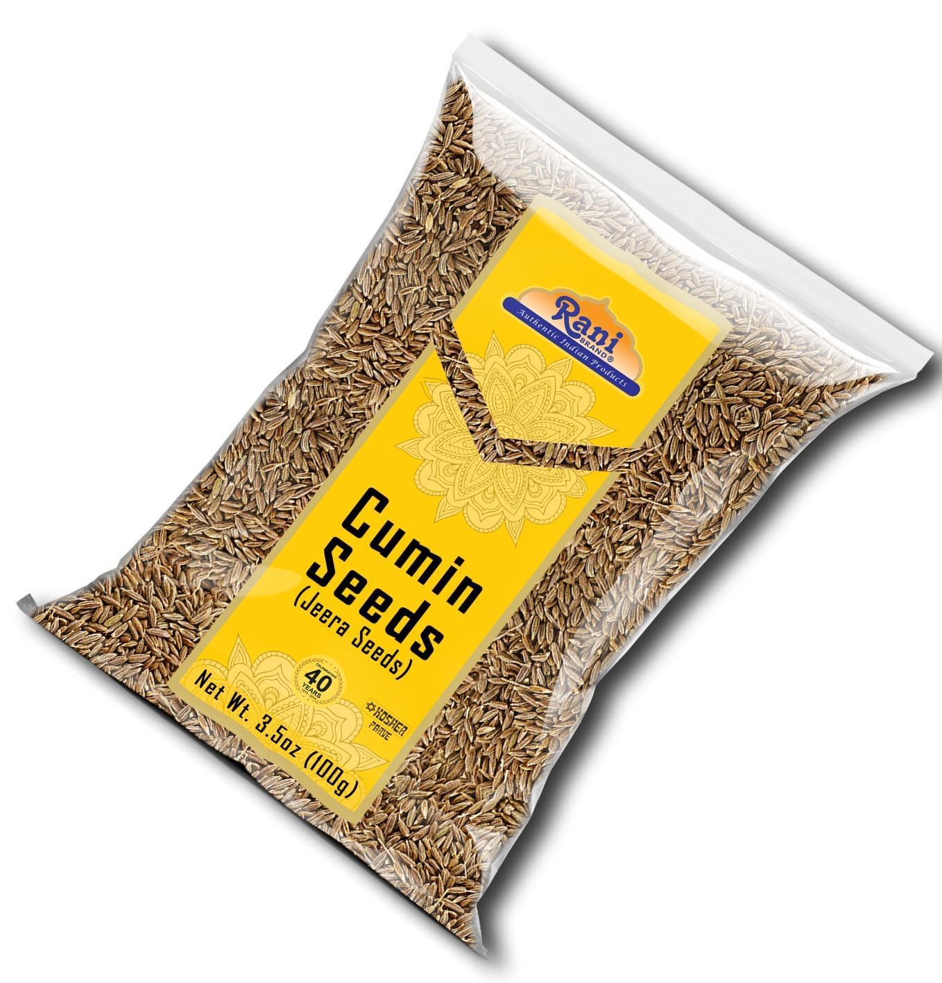 Rani Cumin Seeds Whole (Jeera) Spice 3.5Oz (100G) ~ All Natural | Gluten Friendly | Non-Gmo | Vegan | Indian Origin