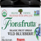 Rigoni Di Asiago Fiordifrutta Organic Fruit Spread, Wild Blueberry, 8.82 Ounce
