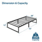 ZINUS Lorelai 12 Inch Metal Platform Bed Frame, Mattress Foundation with Steel Slat Support, No Box Spring Needed, Easy Assembly