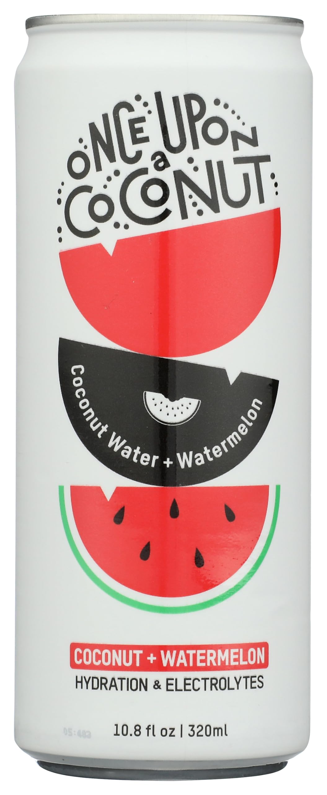 Once Upon a Coconut Watermelon Coconut Water - Natural Hydrating Low Calorie Drink with Electrolytes - 10.8 fl oz (Pack of 12)