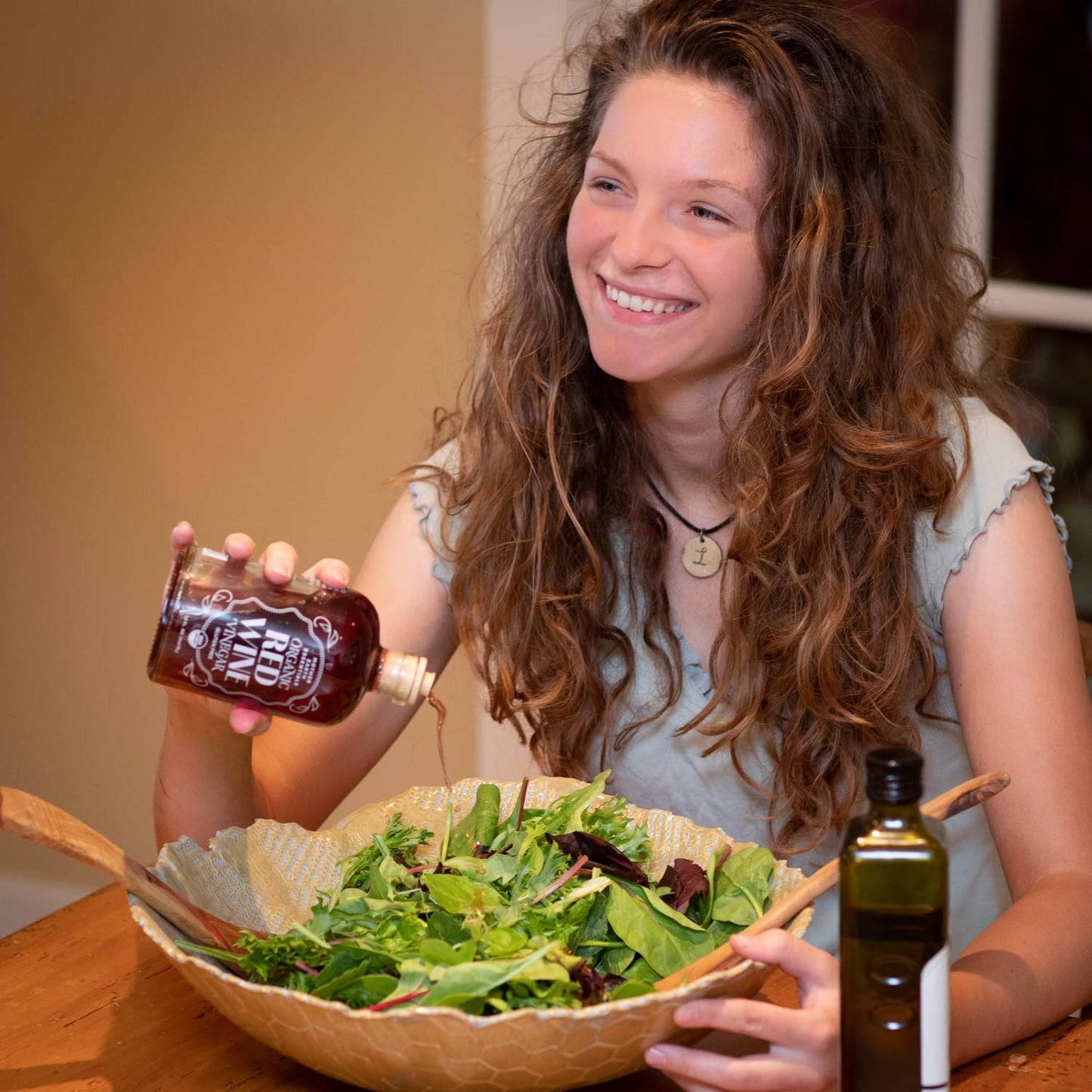 Mother Earth Vinegar Organic Red Wine Vinegar with The Mother, 14 Fl Oz, Raw, Unpasteurized, Unfiltered, Apothecary Glass Bottle