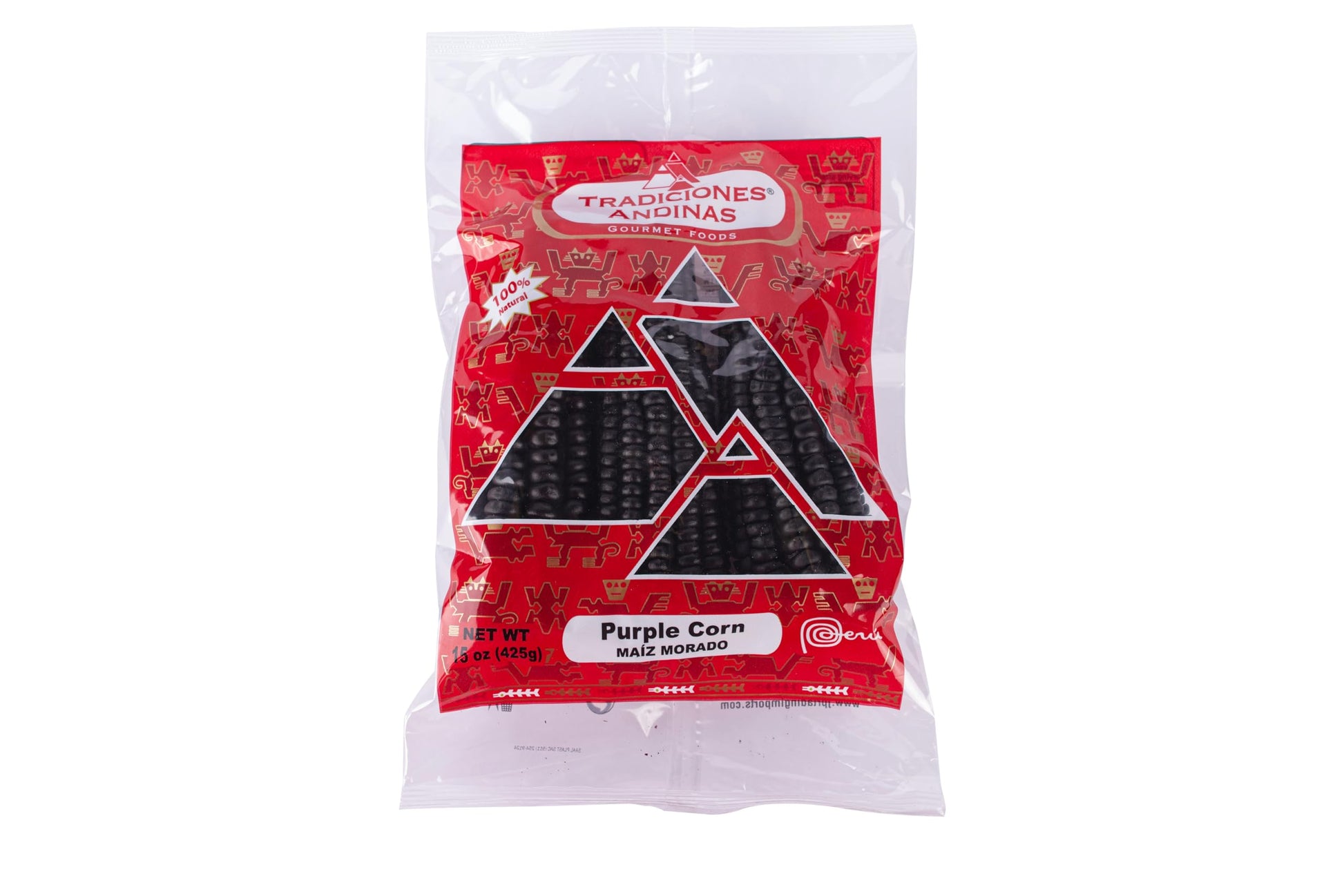 Tradiciones Andinas Purple Corn 15 oz - Maiz Morado Peruano, Dried Peruvian Corn, Purple Corn On The Cob, Kernels of Peru, Peruv