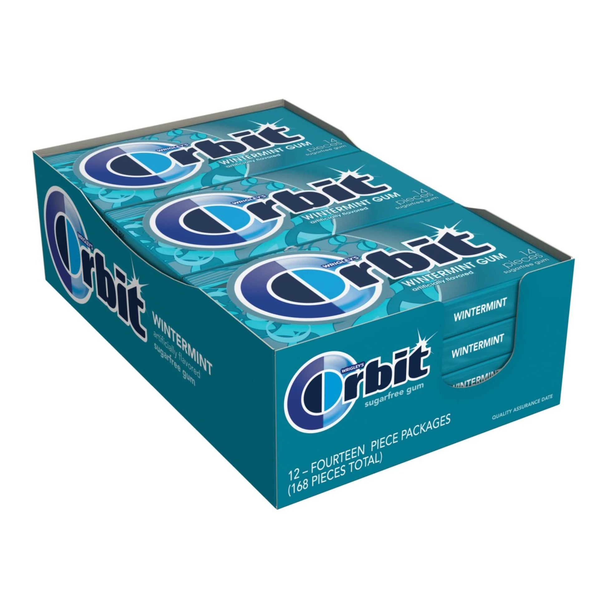 Orbit Wintermint Gum, 13.6 Oz, Box Of 12