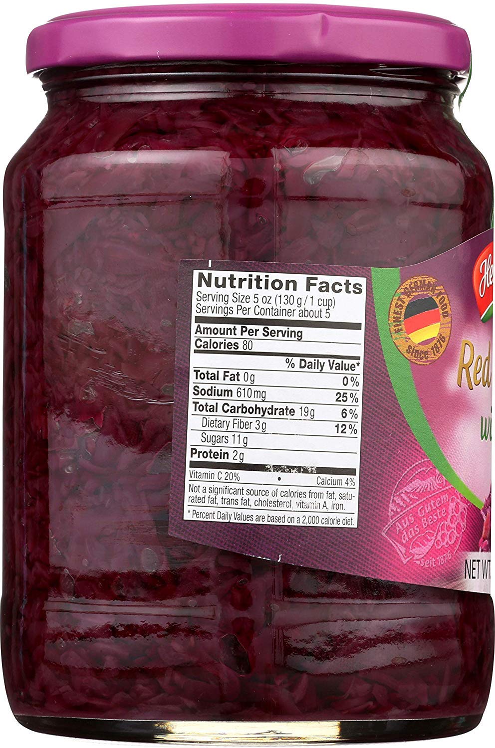 Hengstenberg Red Apple Cabbage, 24 oz (2-Pack), 25.8 cm x 12.7 cm x 27.9 cm