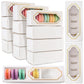 Nicunom 50 Pack Macaron Boxes With Clear Window, Small Macaron Packaging Container Pastry Cookie Candy Strawberry Boxes For 5 Bakery Cocoa Truffle Dessert Wedding Gift