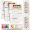 Nicunom 50 Pack Macaron Boxes With Clear Window, Small Macaron Packaging Container Pastry Cookie Candy Strawberry Boxes For 5 Bakery Cocoa Truffle Dessert Wedding Gift