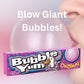 Bubblegum Yum Stick 6 Pack Bubble Gum - 3 Original And 3 Cotton Candy - 5 Pieces Per Stick - With 2 Stickers