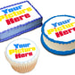 Custom Edible Cake Image Personalized Make your Own Cake Toppers 1/4 8 x 11 Inches Birthday Cake Topper
