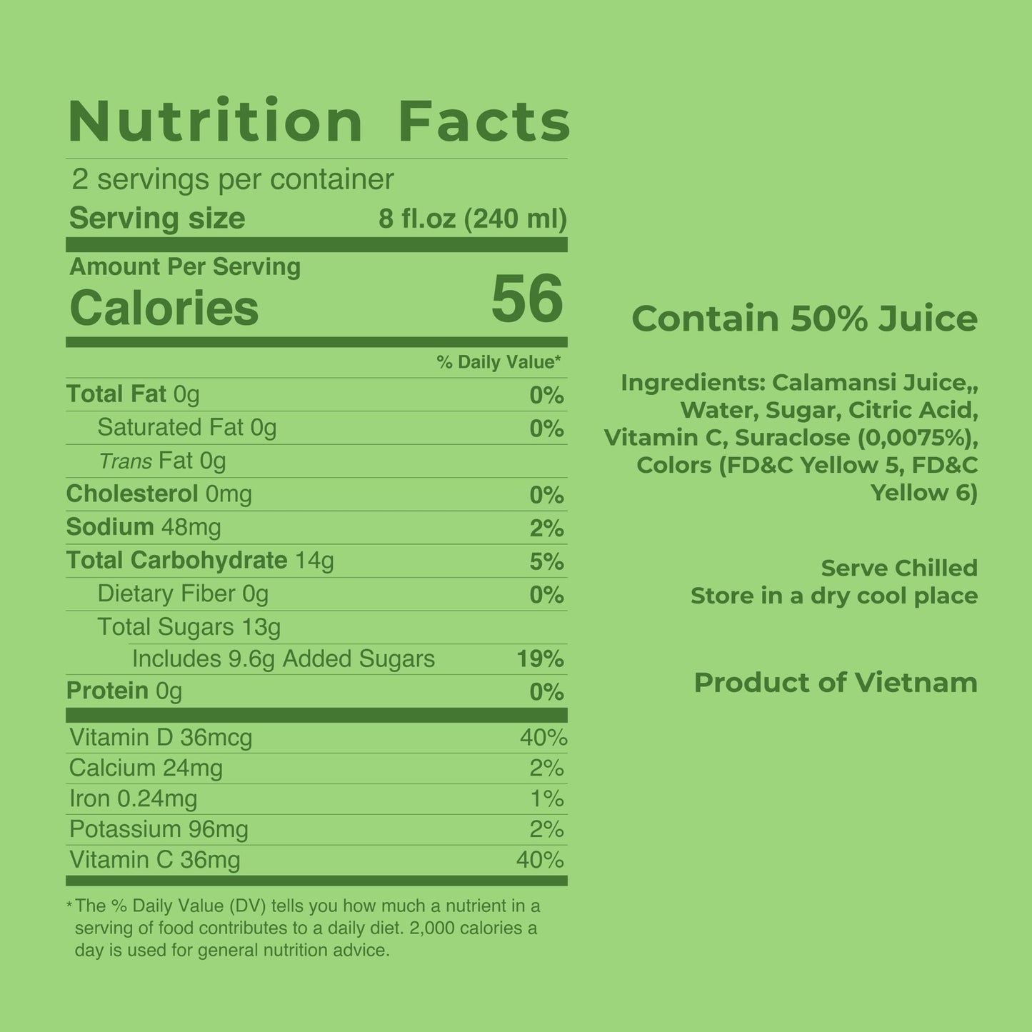 Jans Calamansi Juice Drink, 100% Pure Extract, No Sugar Added, 16.9 oz (Pack of 12)