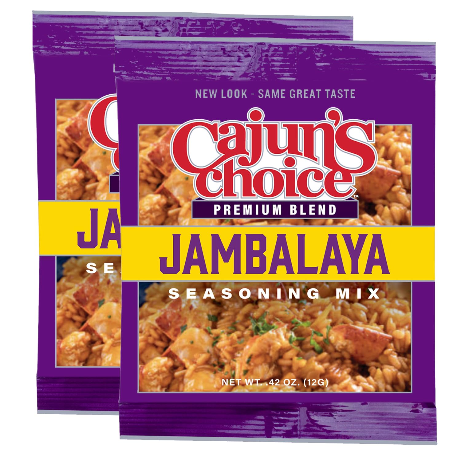 Jambalaya Seasoning Mix 0.42 oz Cajun's Choice Louisiana Foods (Pack of 2)