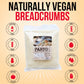 Fusion Select 3 Packs Panko Bread Crumbs - Japanese-Style Toasted Vegan Panko Breadcrumbs for Breading, Frying, Baking - For Fri