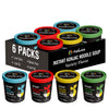 Hethstia Konjac Noodle, 6-Pack Instant Shirataki Noodle Soup Cups Variety Flavor(Spicy Red Curry, Miso, Kimchi, Tom Yum) - Low-C
