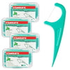 Familife Floss Picks, 240 Count Mint Dental Floss Picks, Tooth Picks Flossers With 4 Travel Handy Cases, Helps To Fight Tooth De