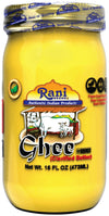 Rani Ghee Pure & Natural from Grass Fed Cows (Clarified Butter) 16oz (1lb) 454g ~ Glass Jar | Paleo & Keto Friendly | Gluten Fre