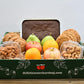 Delicious Orchards Sweet Treats & Fruit Gift Box - Assorted Fruits, Bakery, & Nuts - Decorative Packaging for Any Occasion