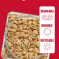 Fisher Sea Salt Dry Roasted Peanuts, 36 oz (Pack of 6) - No Artificial Colors or Flavors, 100% Recyclable Snacks