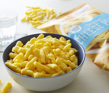 Barbara s Bakery Original Cheese Puffs, Cheddar Puff Kids Snack Made With Real Aged Cheddar and Blue Cheese, Gluten Free Snack,