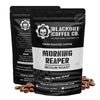 Blackout Coffee Morning Reaper Ground Coffee - Medium Roast, Bold & Strong Flavor - Freshly Roasted 12oz Bag, American Made