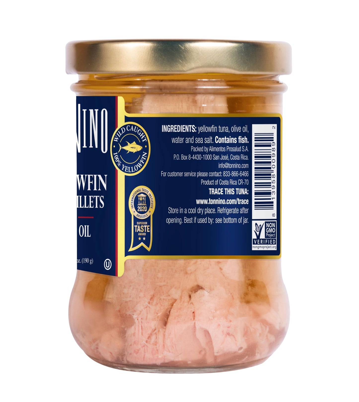 Tonnino Yellowfin Tuna In Olive Oil, Gluten-Free Premium Jarred Atun, Healthy Snacks For Adults, Ready To Eat Meals, Alternative