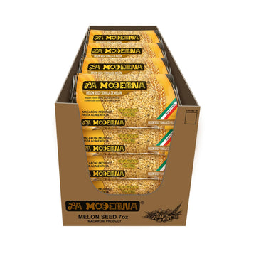 La Moderna, Semilla De Melón, Pasta, Hecha Con Sémola De Trigo Durum, Enriquecida Con Vitaminas, 7 Oz, Pack De 20
