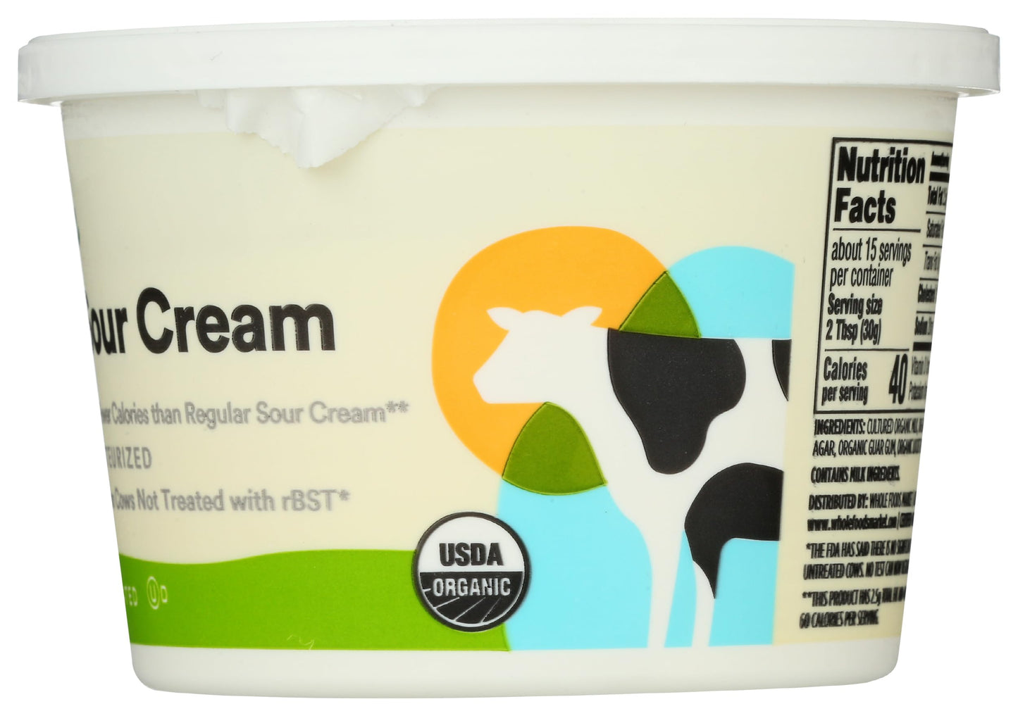 365 Everyday Value, Organic Low Fat Sour Cream, 16 oz
