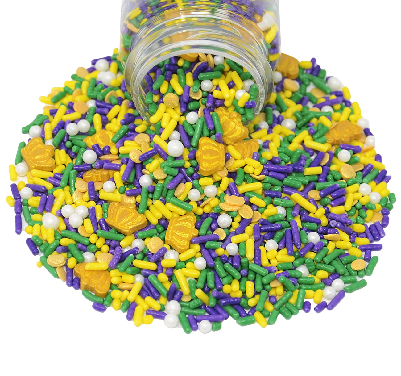Mystic Sprinkles Mardi Gras Sprinkle Mixes (King Bacchus Sprinkle Mix)