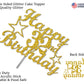 32 Birthday Cake Topper Gold Glitter, Party Decoration Ideas, Premium Quality, Sturdy Doubled Sided Glitter, Acrylic Stick. Made