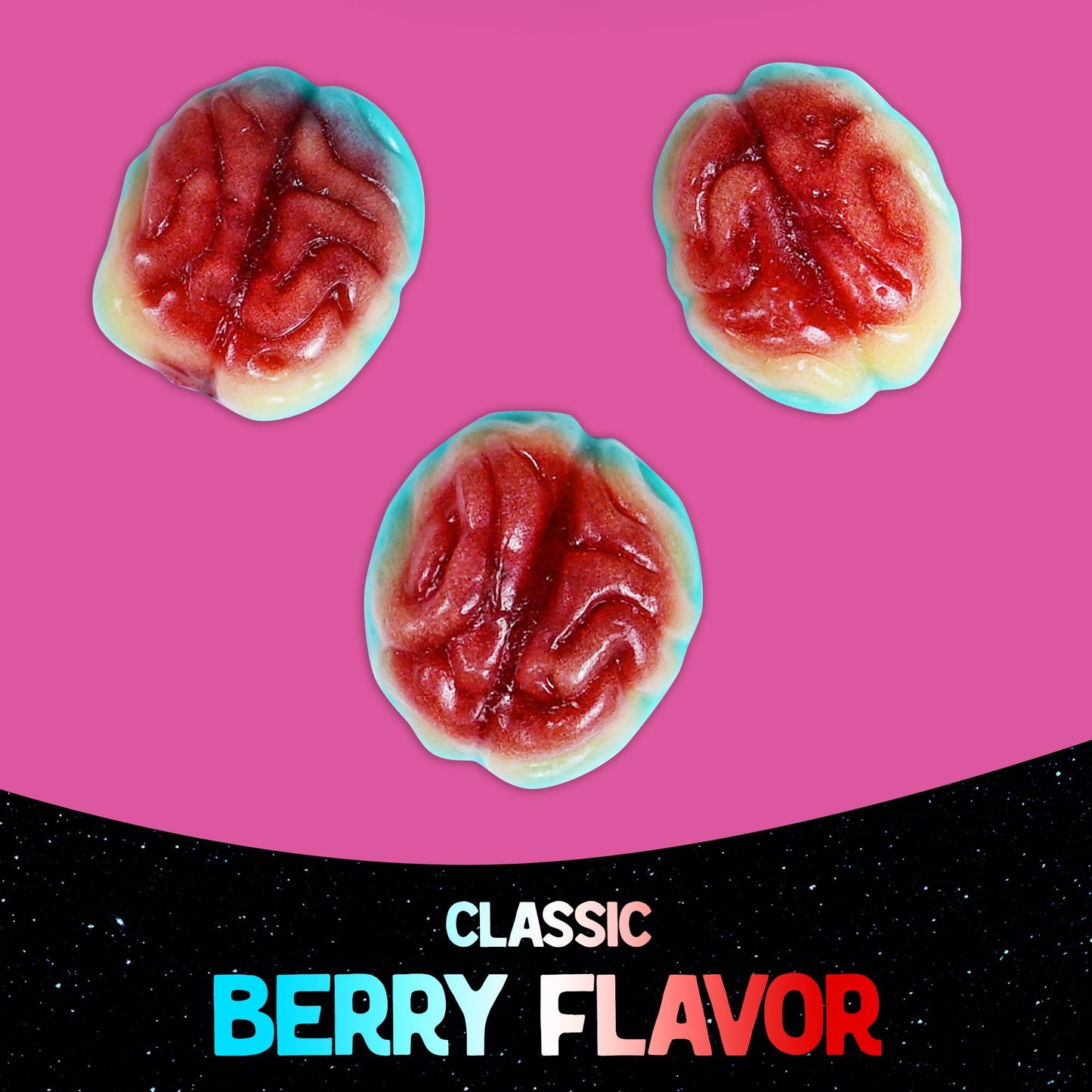 Alien Gummy Brains - 10 Ounces Of Gummy Halloween Candy For Halloween Themed Candy Occasions - Spooky Candy Halloween Gummies Fo