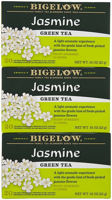 Bigelow Jasmine Green Tea Bags - 20 ct - 3 pk