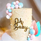 Roaring Good Time Gender Reveal Cake Toppers Boy Or Girl Cake Decoration Pink Blue Balls Cake Decoration Baby Shower Cake Decora