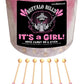 Buffalo Bills It’S A Girl Light Pink Rock Candy On A Stick (36-Ct Tub Wrapped Rock Candy Sticks)