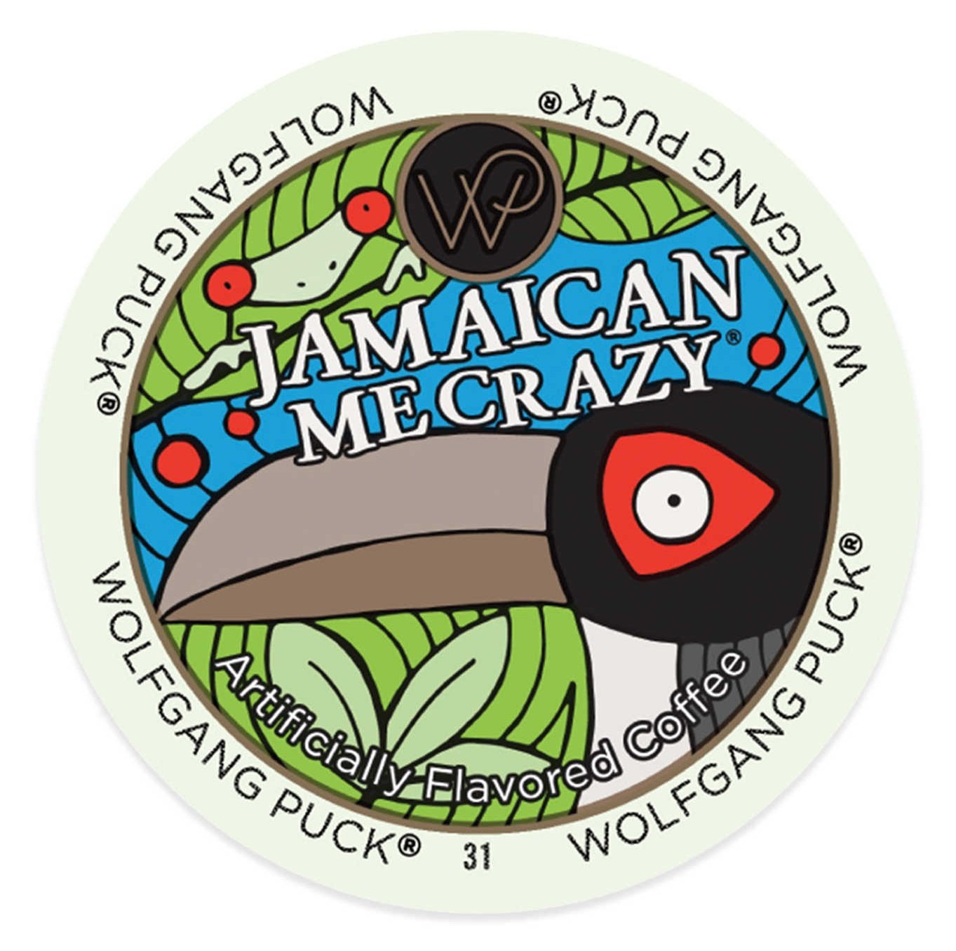 Wolfgang Puck Jamaican Me Crazy Coffee Pods, 24 Count (Pack of 4), Compatible with Keurig K-Cup Brewers, Model 96-WP-JMC