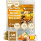 tsoneoo Premium Turmeric Ginger Cinnamon Tea Bags, 100% Natural, Caffeine-Free, 1 BOX