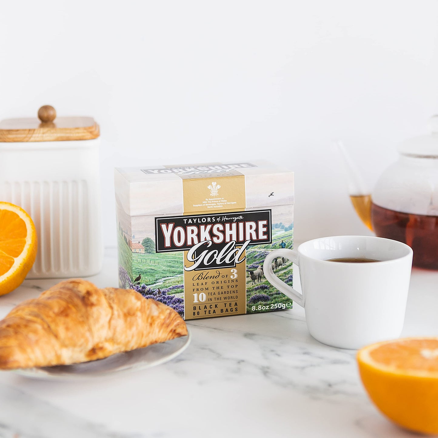 Yorkshire Tea Taylors of Harrogate Yorkshire Gold, 80 Teabags - Premium Black Tea, 80 Count (Pack of 1)