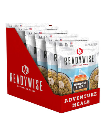 Readywise - Adventure Meal, Creamy Pasta With Chicken, 15 Servings Total, Pack Of 6, Emergency Preparedness, Freeze Dried Food, 