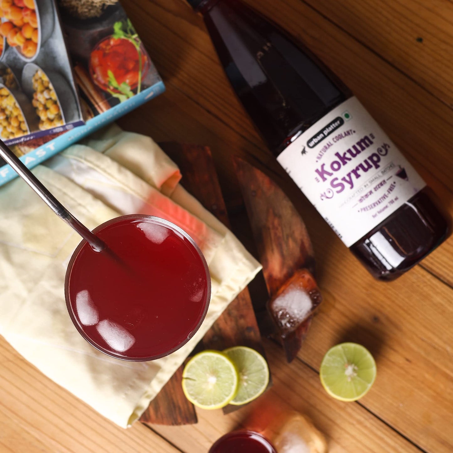 Urban Platter Kokum Syrup | 23.67 Fl Oz (700Ml) | Refreshing Homemade Juice Drink | Maintains Healthy Weight | Improves Digestion With Its Antioxidant Properties